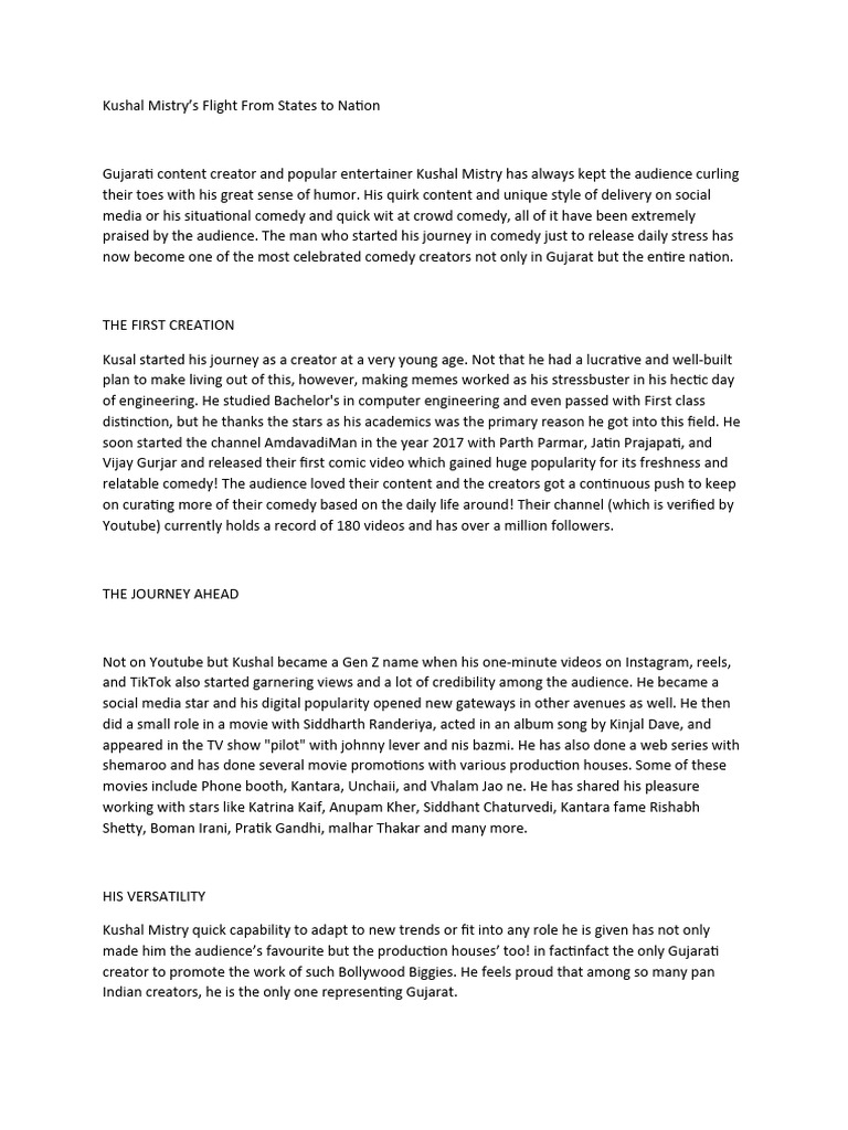 Kushal PDF