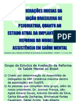 A REFORMA DO MODELO DE ASSISTENCIA EM SAUDE MENTAL -CONTEUDO