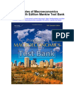 Principles of Macroeconomics Canadian 5th Edition Mankiw Test Bank