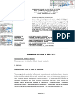 Sentencia de Amparo Contra Destitucion