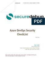 Azure DevOps Security CheckList 1700771063