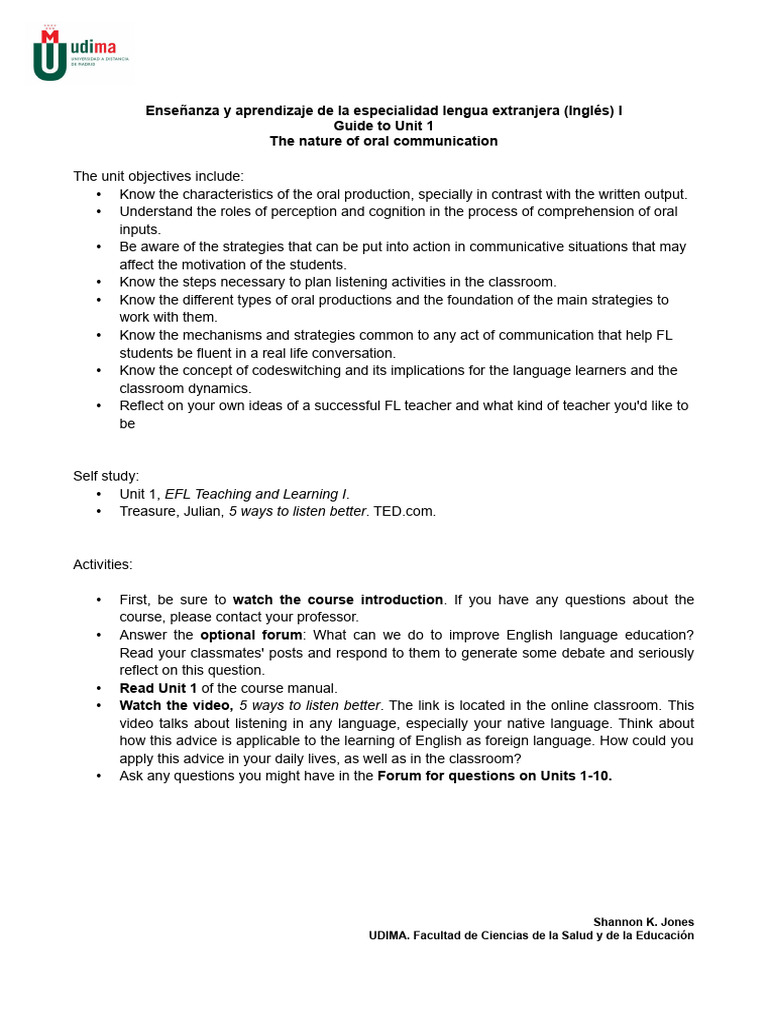 Unit 1 Guide | PDF