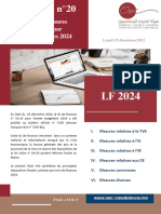 Flash Info N°20: Focus Sur Les Mesures Fiscales Prévues Par La Loi de Finances 2024