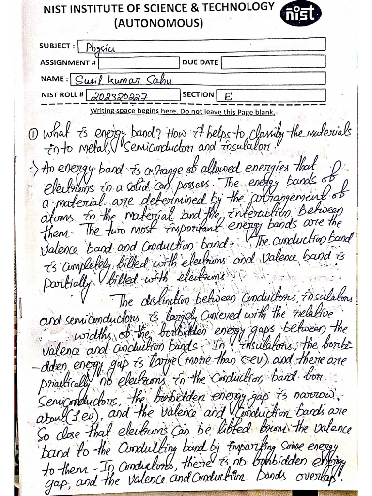Physics Assignment Answer..... | PDF