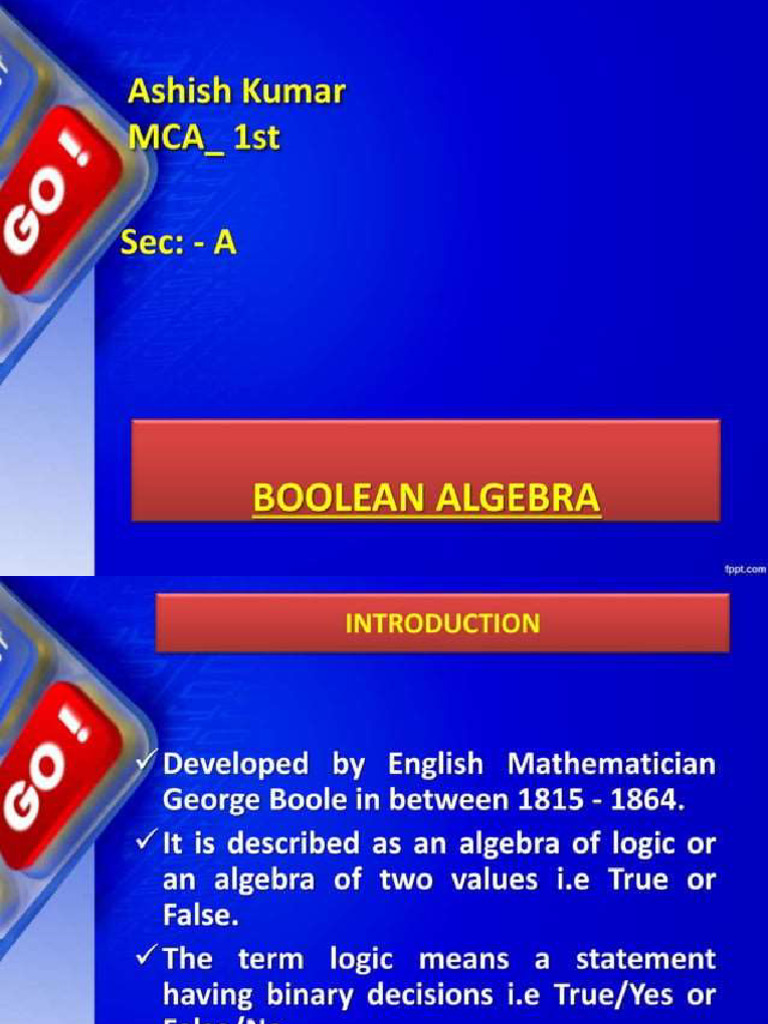 Boolean Algebra | PDF