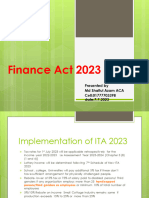 Finance Act 2023: Presented by MD Shafiul Azam ACA Cell:01777703398 Date:7.7.2023