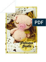 Llavero Cerdito Amigurumi Patron Gratis PDF en Espanol