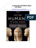 How Humans Evolved 7th Edition Boyd Test Bank