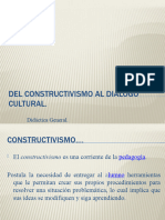 Del Constructivismo Al Diálogo Cultural