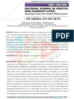 Impact of Media On Society: Abstract