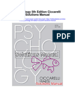 Psychology 5th Edition Ciccarelli Solutions Manual