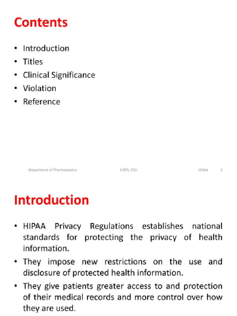 Hipaa | PDF