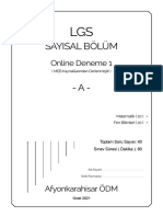 LGS 2021 Online1 Sayisal