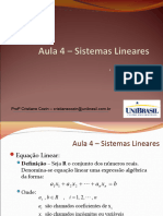 Aula4 - Sistemas Lineares