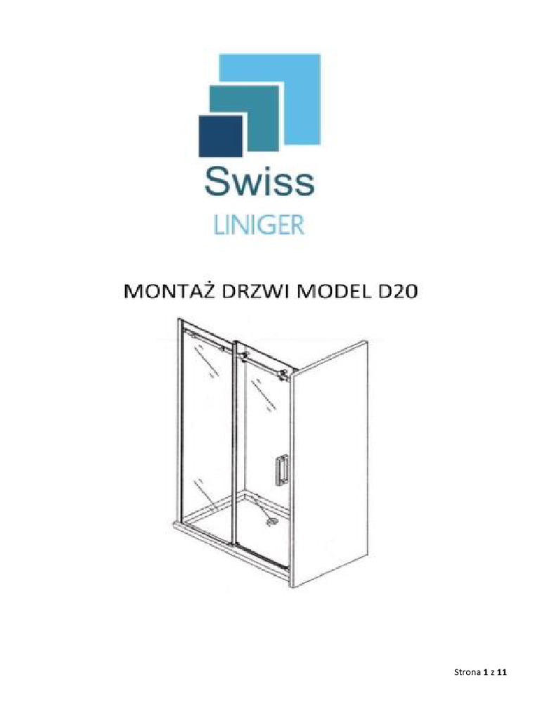 Instrukcja Montazu Drzwi D20 Liniger 2023 | PDF