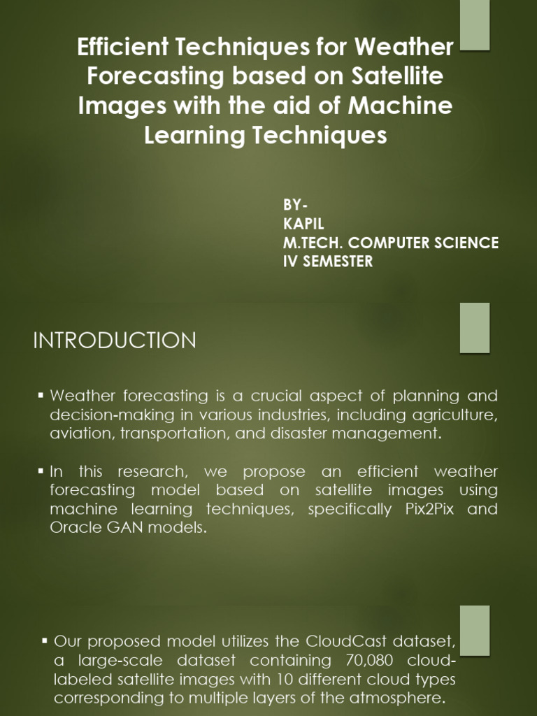 Technique For Weather Forecasting Pdf
