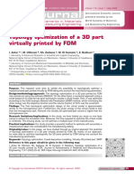 Topology Optimization of A 3D Part