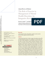 Smith Merwin 2021 The Role of Exercise in Management of Mental Health Disorders An Integrative Review