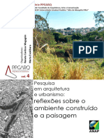 Pesquisa em Arquitetura e Urbanismo Reflexoes Sobre o Ambiente Construido e A Paisagem Renata Cardoso Magagnin e Marta Enokibara Organizadores