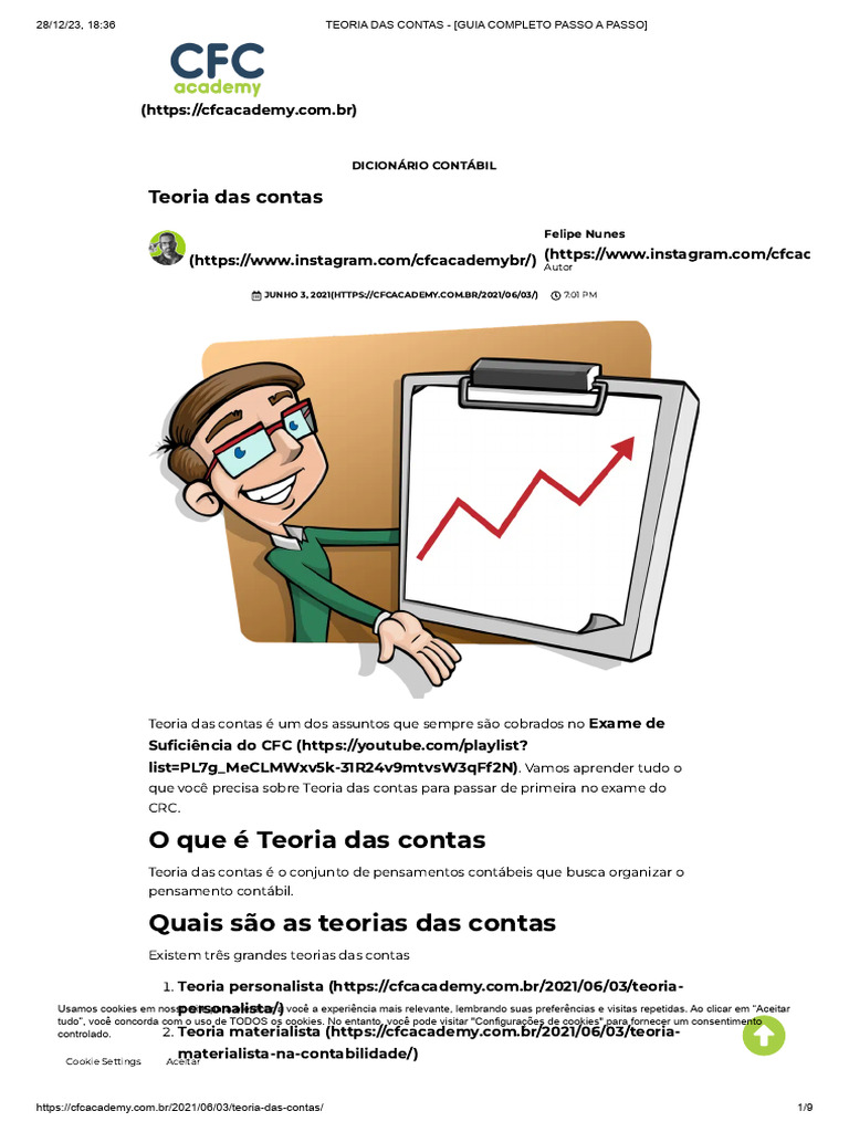 Teoria Das Contas Guia Completo Passo A Passo Pdf Contabilidade