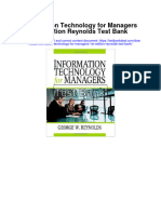 Information Technology For Managers 1st Edition Reynolds Test Bank