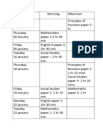 Keilon Test Time Table 2024