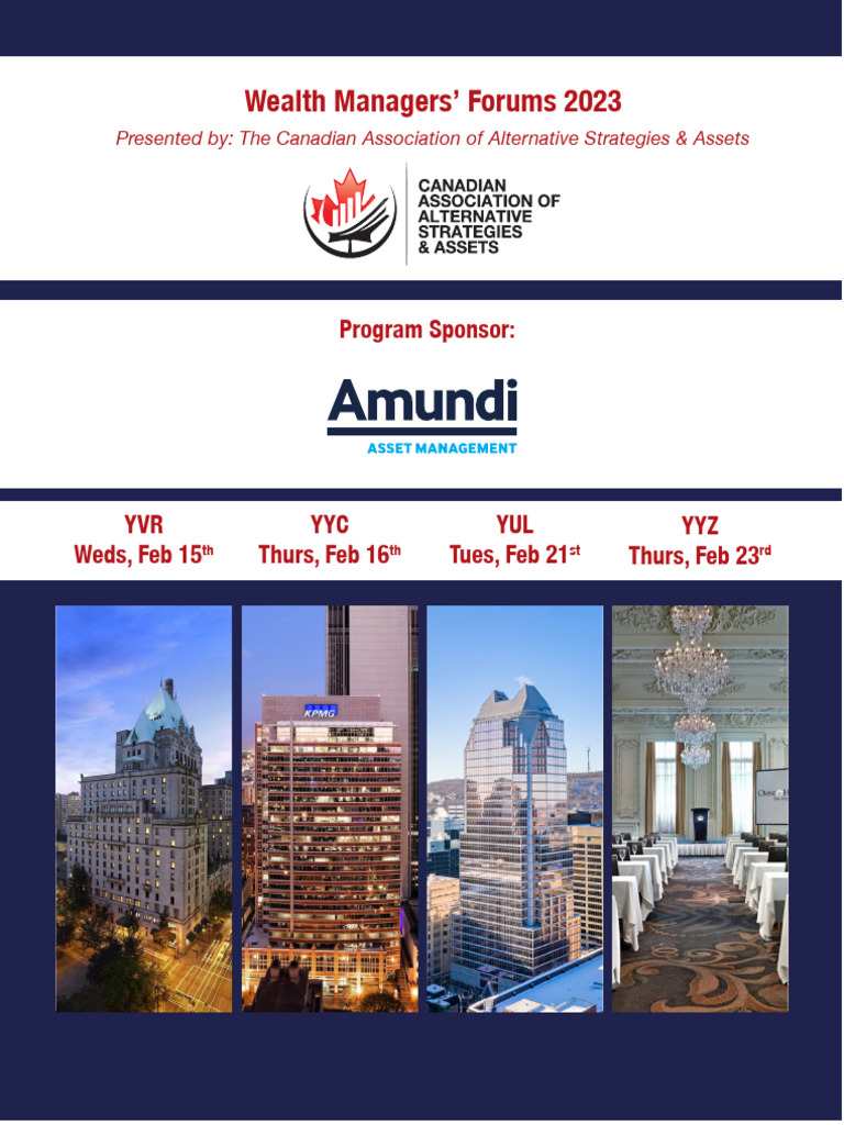 CAASA 2023 WMF Program | PDF | Investment Management | Wealth Management