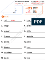 Mamaloveprint English Grammar Plural Nouns Book2