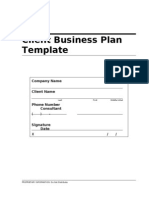 Client Business Plan Template