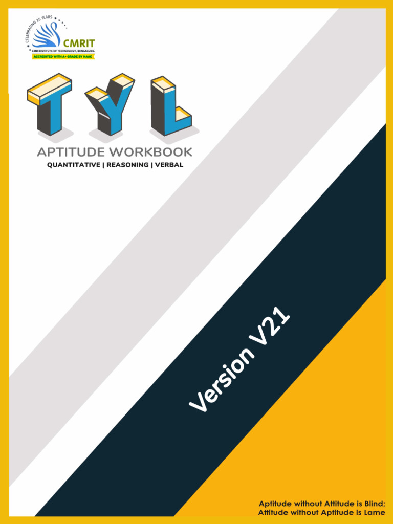 Quantitative Aptitude Workbook Overview | PDF | Percentage | Mathematics