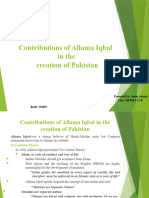 Allama Iqbal Contribution in Making of Pakistan08-05-2023