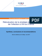 Reevaluation de La Strategie Depistage Vih - Synthese Conclusions Reco