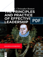 The Principles and Practice of Effective Leadership