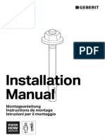 Installation Manual Installation Manual: Montageanleitung Instructions de Montage Istruzioni Per Il Montaggio