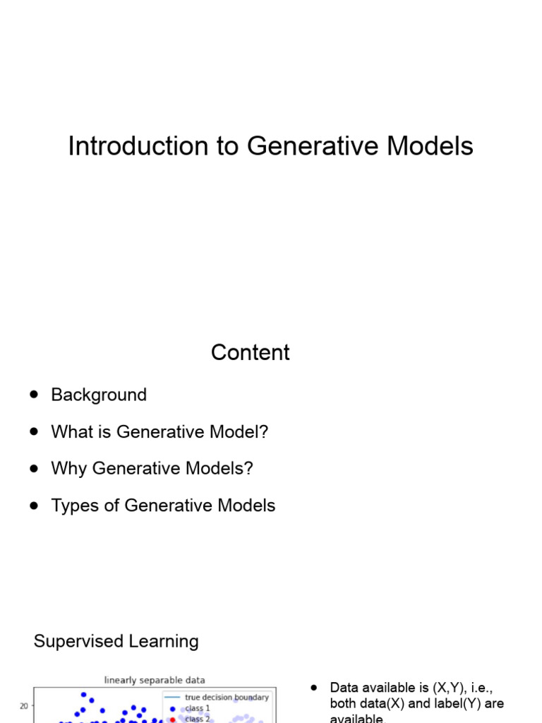 Introduction To Generative Models | PDF | Computational Neuroscience ...