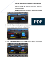 Instrucciones para Conectar Generador