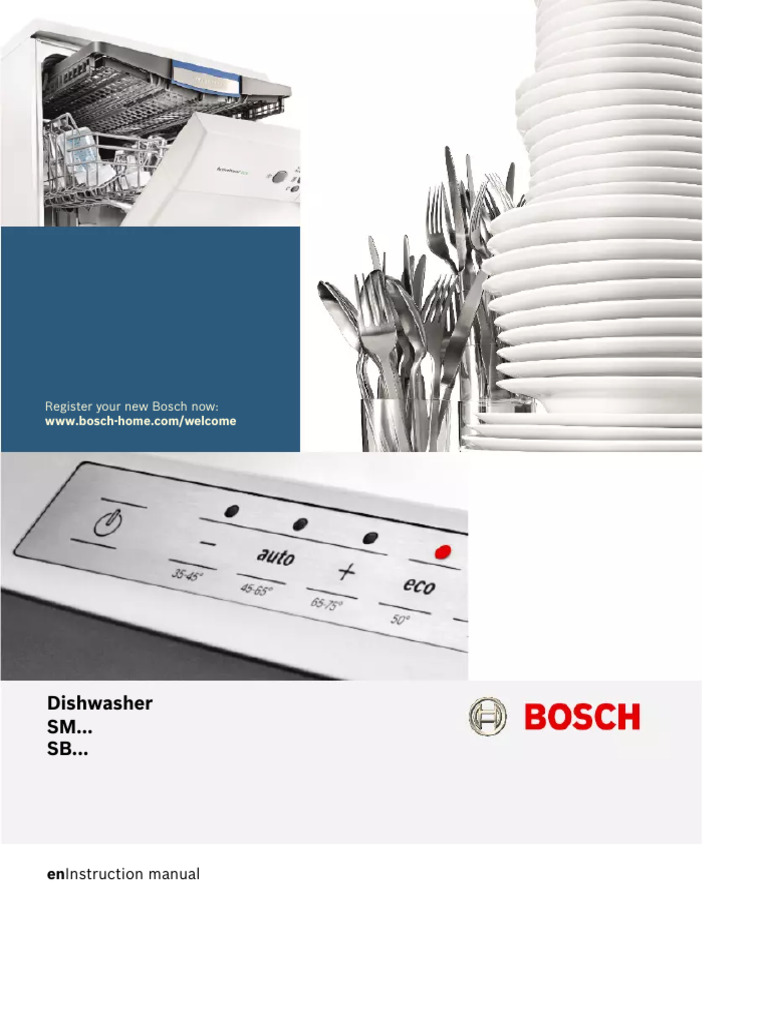Manual de usuario Bosch Serie 4 SMS46MI08E (50 páginas)