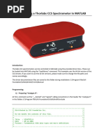 Integrating A CCS Spectrometer in MATLAB