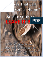 Snakes in Korea