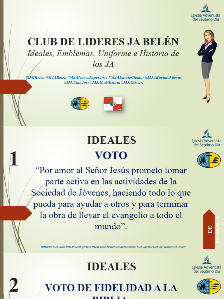 Ideales y Uniformes del Club JA | PDF | Jesús | Belén