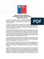 Minuta Resultados III ENDISC Región Metropolitana