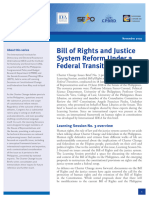 Justice System Reform Under Federal Transition