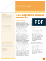 Laws Establishing Electoral Observation en