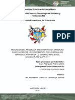 Universidad Católica de Santa María Facultad de Ciencias Tecnológicas Sociales y Humanidades Escuela Profesional de Educación