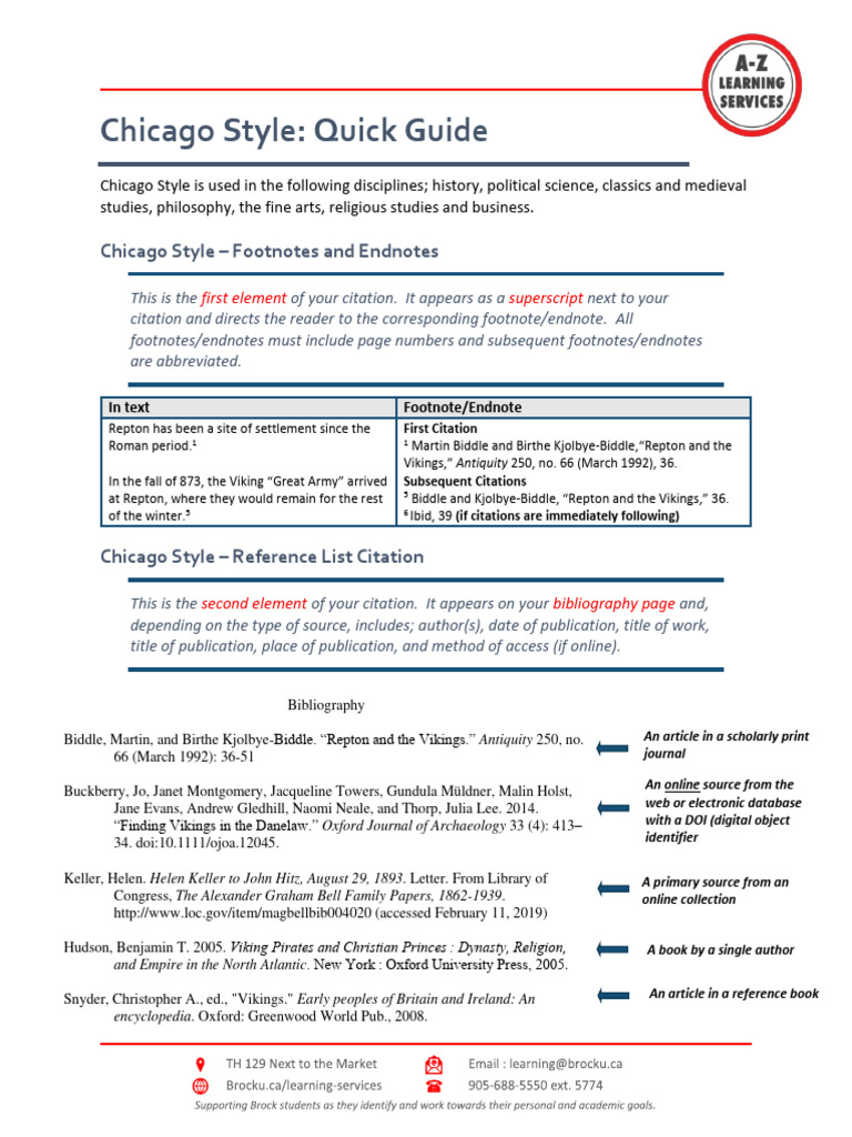 Chicago Style Guide PDF Citation Note (Typography)