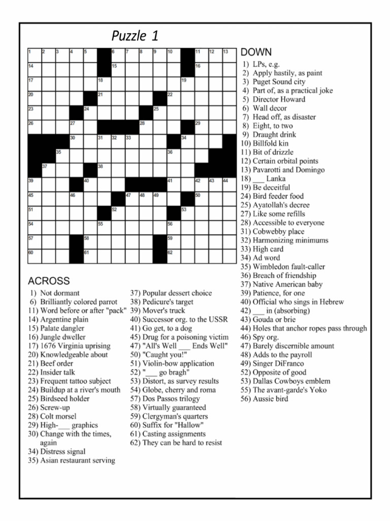 Grim Grimm Figure Crossword