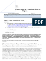 Analizando Fuentes Primarias y Secundarias, Reforma Reigiosa-Alfonso Montenegro