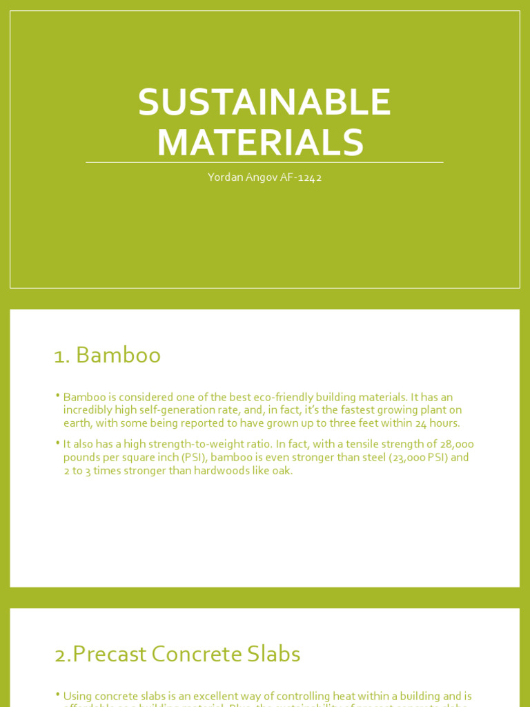 Sustainable exterior materials overview infographic