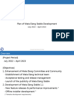 Plan of Mata Elang Stable Development