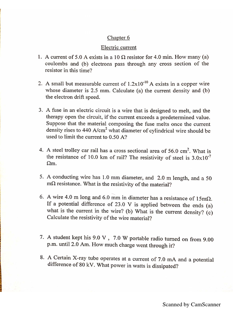 Electric Current Sheet PDF